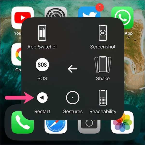 Omstart Alternativ Assistivetouch iPhone