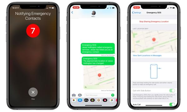 Odešlete polohu iPhone nouzovým kontaktům