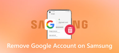 Fjern Google-kontoen på Samsung