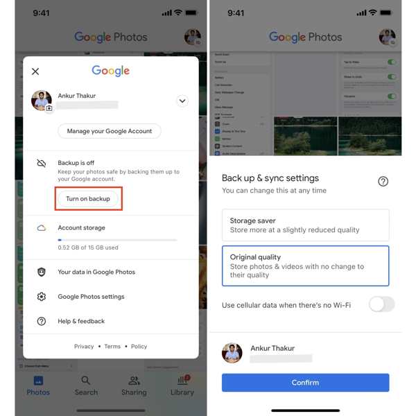 Zálohujte Fotky Google