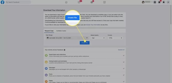 Vytvořit soubor Web
