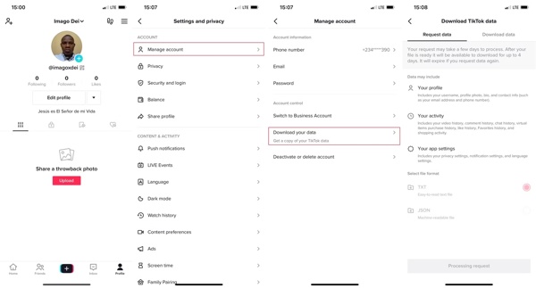 Stáhněte si data pro iPhone