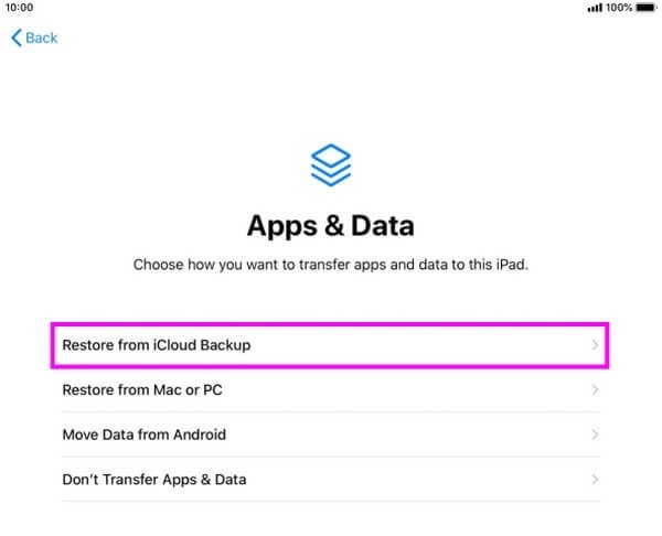 iCloud 恢复备份