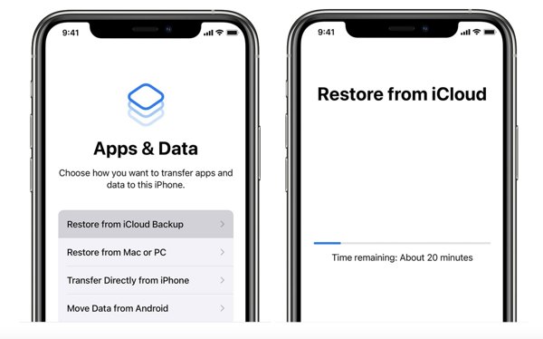 Gjenopprett iCloud-sikkerhetskopi