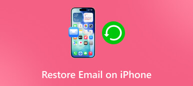 Gjenopprett e-post på iPhone