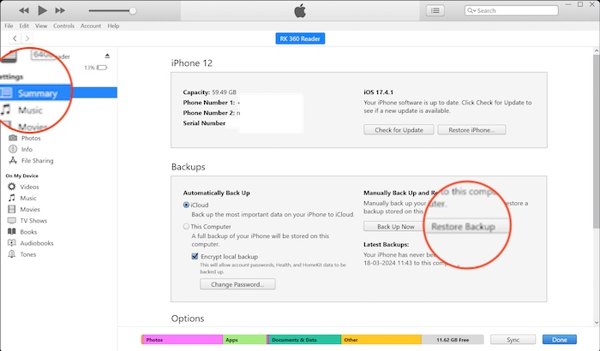 Pulihkan Sandaran Itunes