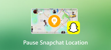 Sett Snapchat-plassering på pause