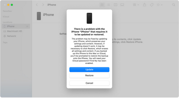 Gjenopprett iPhone eller iPad i iTunes