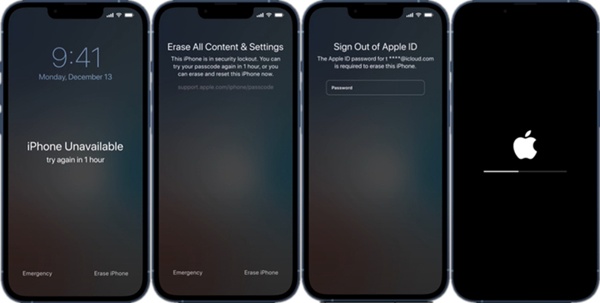 Letiltott iPhone törlése