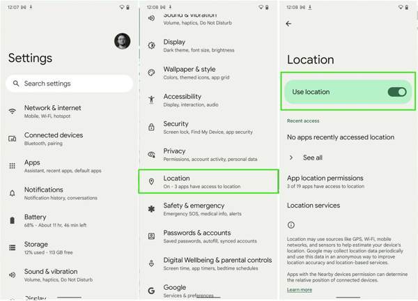 Location Services Android