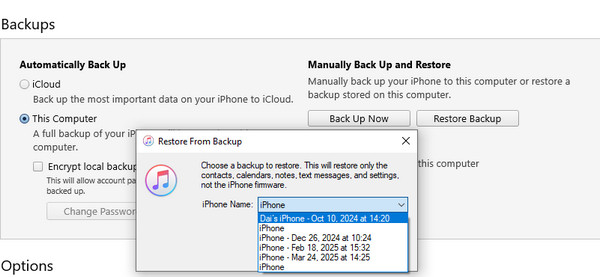 Recover iTunes Backup After Factory Reset