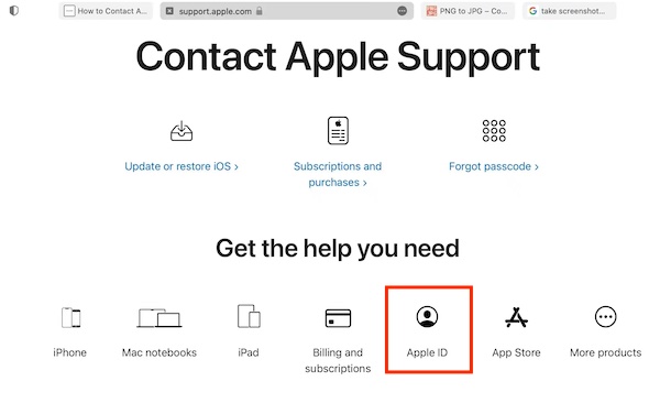 Supporto Apple ID Apple