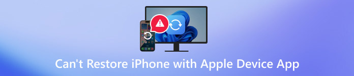 Nelze obnovit iPhone pomocí aplikace Apple Device App