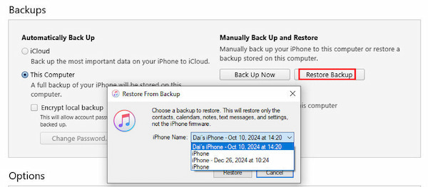 Obnovení zálohy iTunes alternativa pro zařízení Apple
