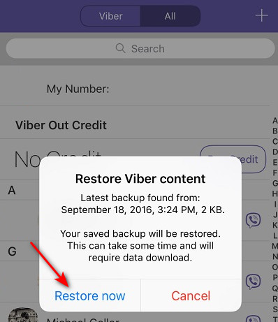 Viber Restore Now