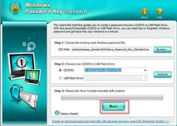Burn Reset Disk