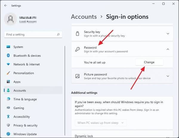 更改Windows11密码
