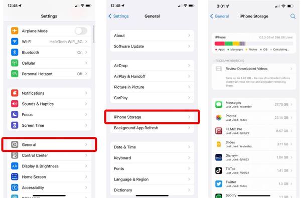 Check iPhone Storage