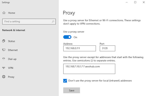Chenge IP VIA Proxy-server