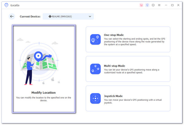 Click on Modify Location Mode