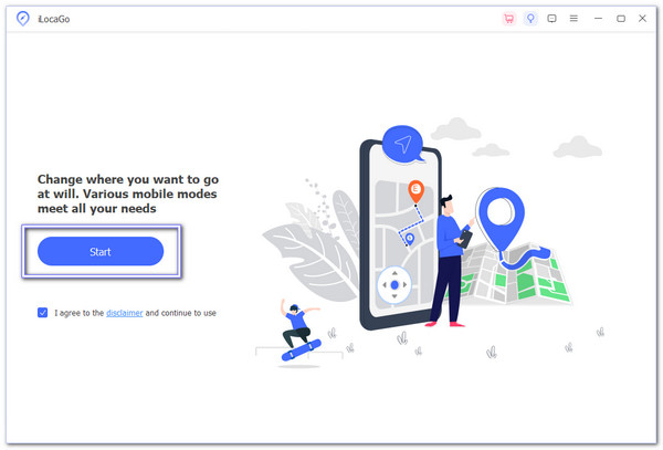 将 iPhone 连接到电脑并单击“开始”