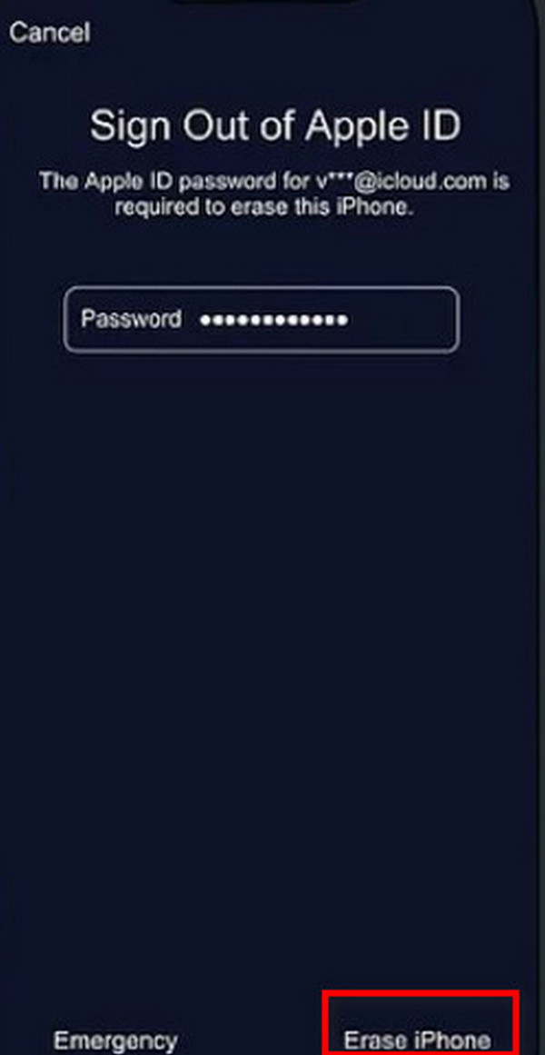 Masukkan Kata Laluan Apple Id Kemudian Padam iPhone