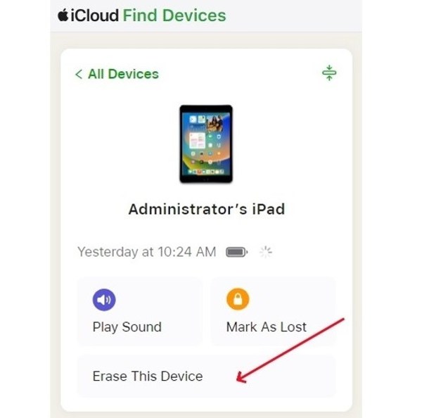 Padamkan Ipad Melalui Icloud
