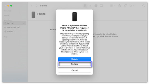 Obnovení továrního nastavení zakázaného iPhonu pomocí iTunes