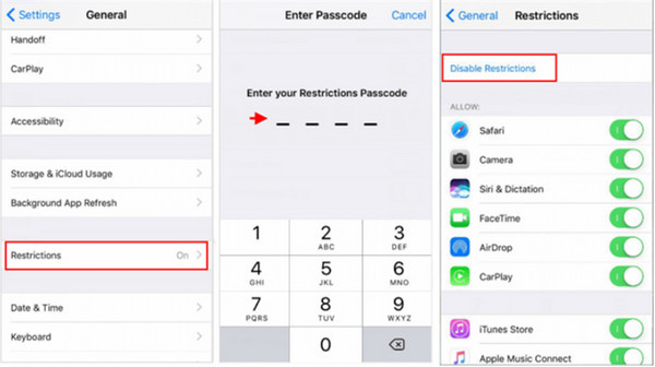 iOS 11 ou version antérieure