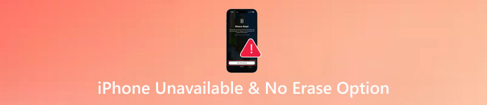 iPhone inte tillgänglig Inget raderingsalternativ