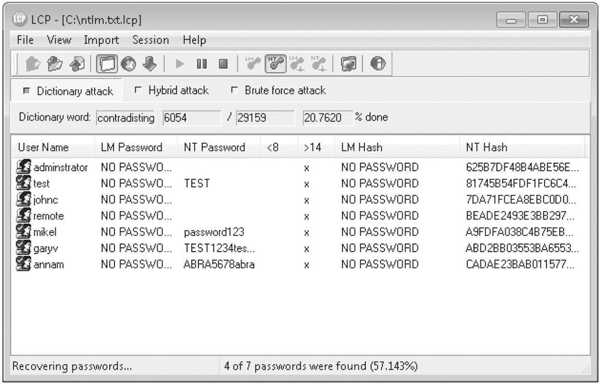 Pemecah Kata Sandi Lcp Windows