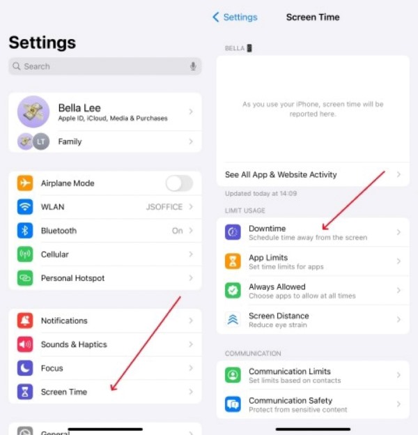 Vyhledejte prostoje na iPhonu