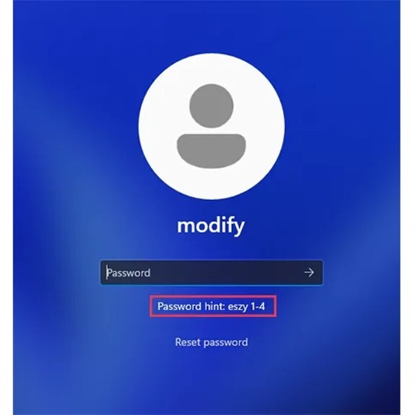 تلميح كلمة المرور