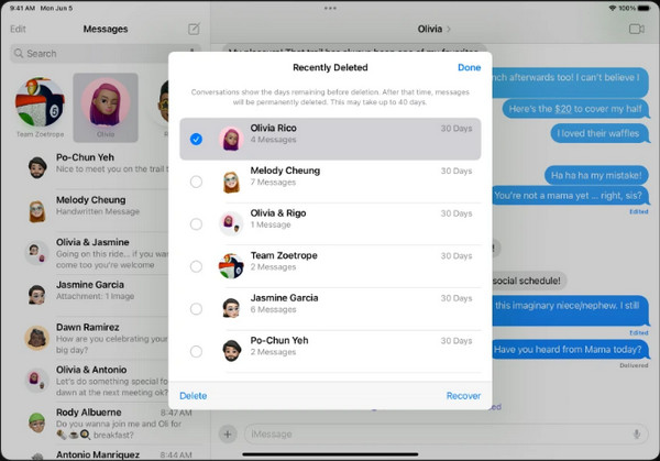 Nedávno smazaný iPad