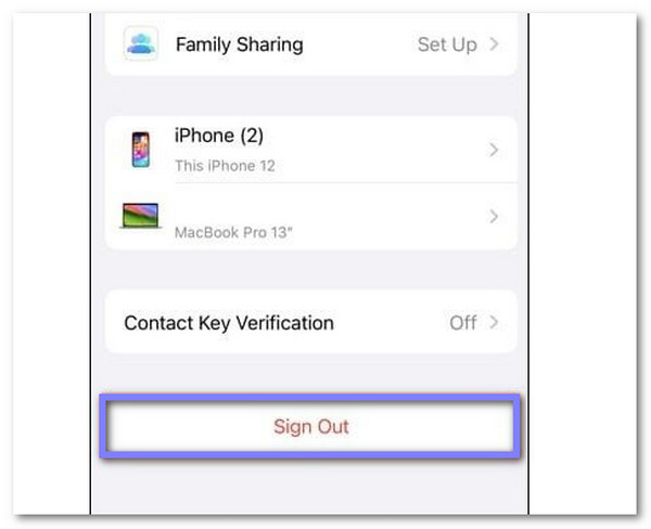 Удалить и повторно добавить Apple Id