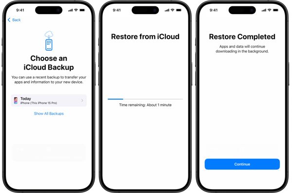 Select iCloud Backup