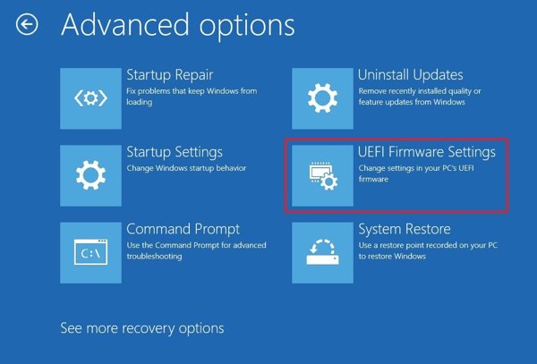 Pengaturan Firmware UEFA