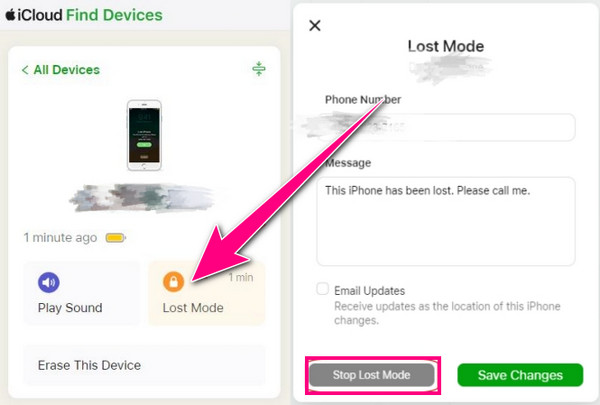 Låsa upp iPhone med hjälp av iCloud