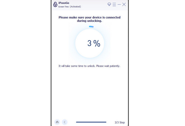 Processus de déverrouillage Ipassgo