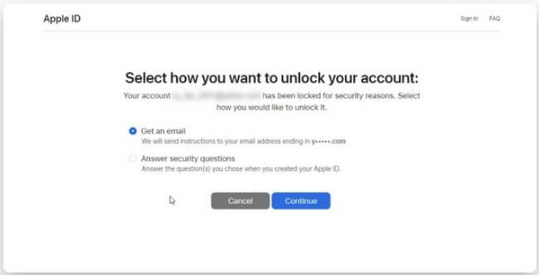 Par e-mail de récupération