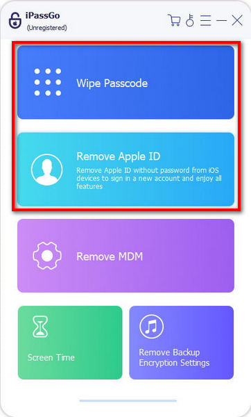 Obriši lozinku Ukloni Apple ID