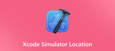 Xcode सिम्युलेटर स्थान