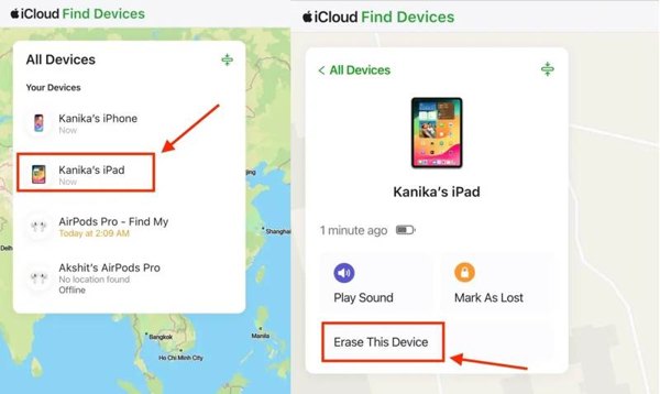Xóa iCloud iPad