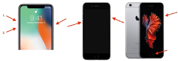 iPhoneを強制的に再起動する