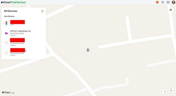 iCloud Όλες οι συσκευές