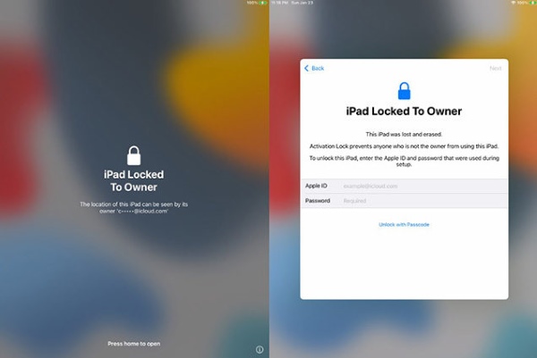 Odebrání zámku iCloudu pomocí Apple ID