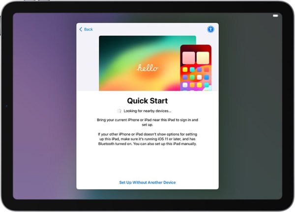 Ρύθμιση iPad