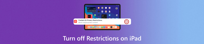Отключить ограничения на iPad