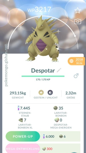 Тиранитар Pokemon GO