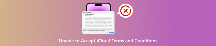 Невозможно принять положения и условия iCloud